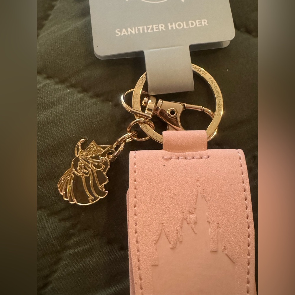 Disney Pink Castle Keychain Sanitizer Holder - Picture 3 of 8
